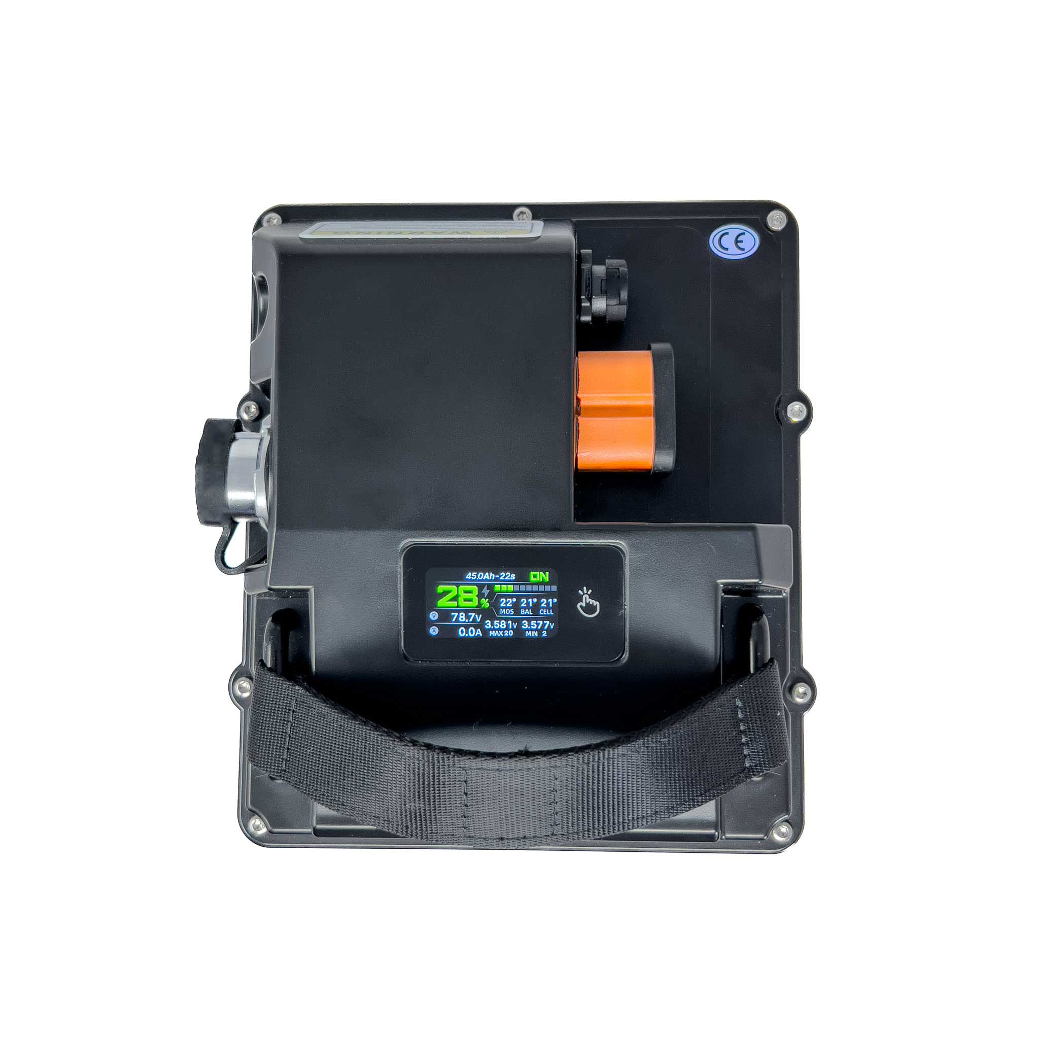 Top flat view of the VoltGrade E-Ride Pro SS 81V 45Ah battery upgrade