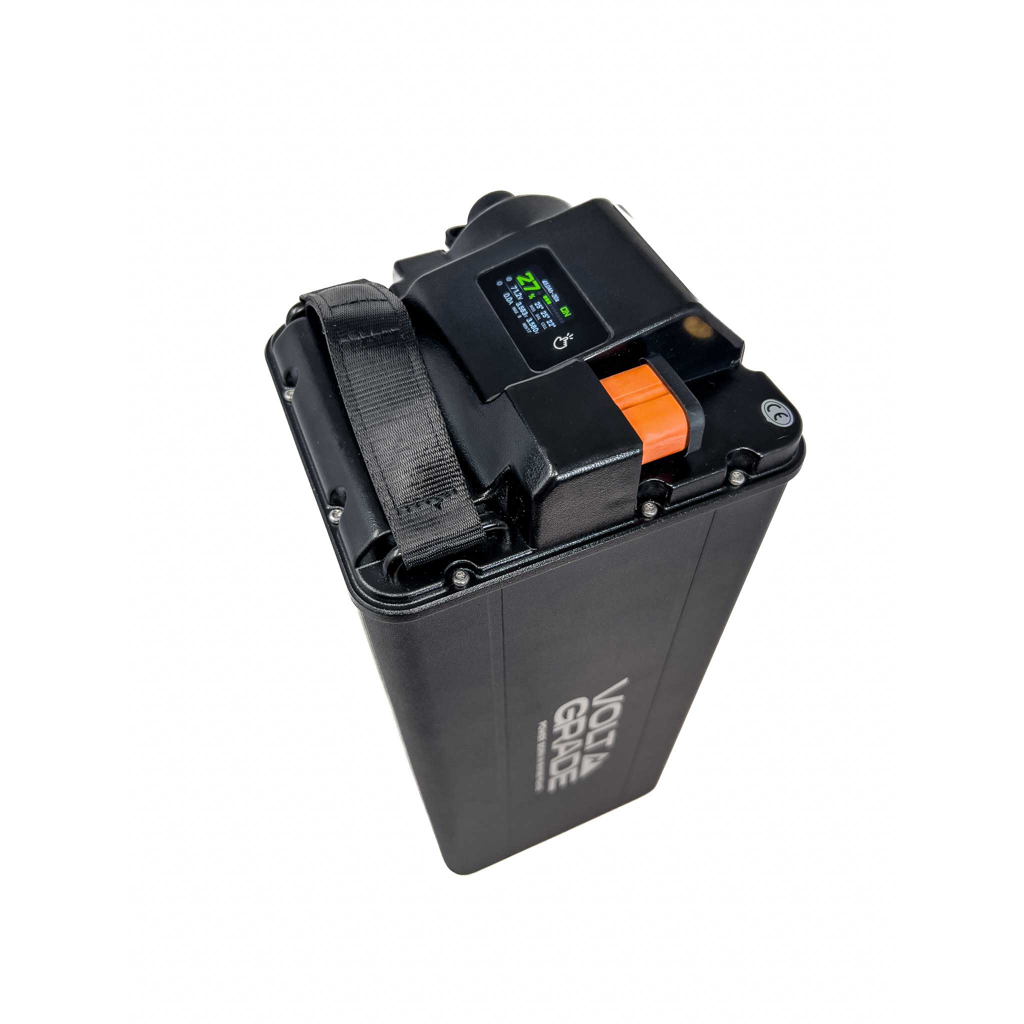 Top view of the VoltGrade Sur Ron Light Bee 72v 45ah battery upgrade