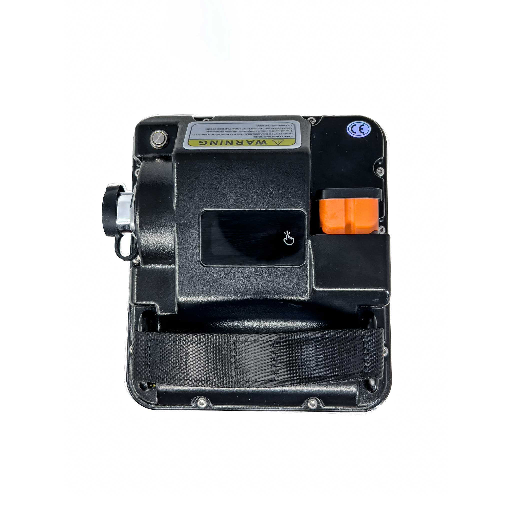 Top lcd displayt off view of the VoltGrade Sur Ron Light Bee 81v 45ah battery upgrade